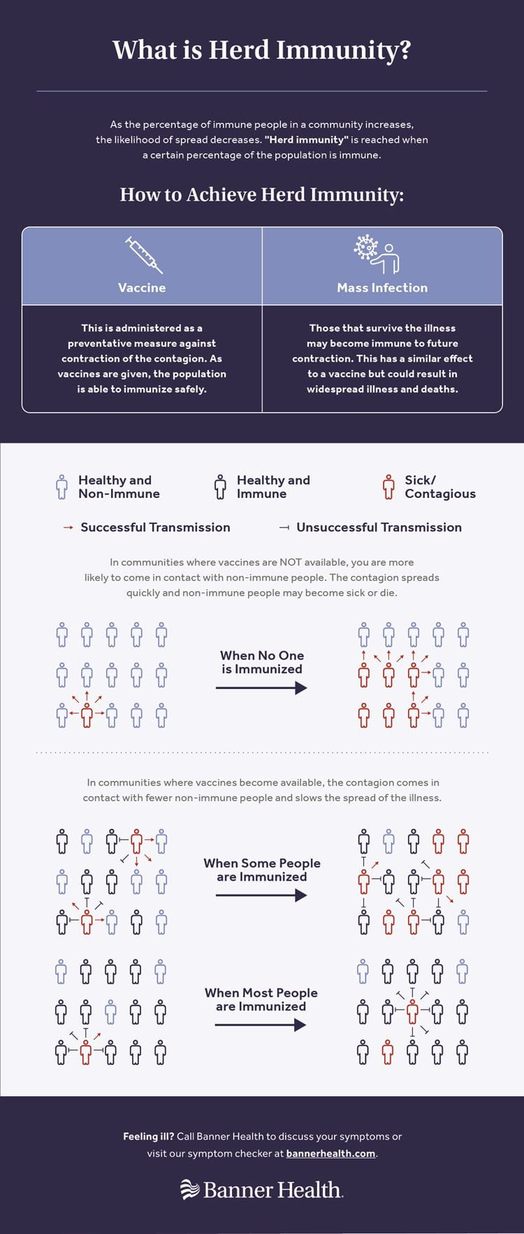 Infografía sobre la inmunidad colectiva