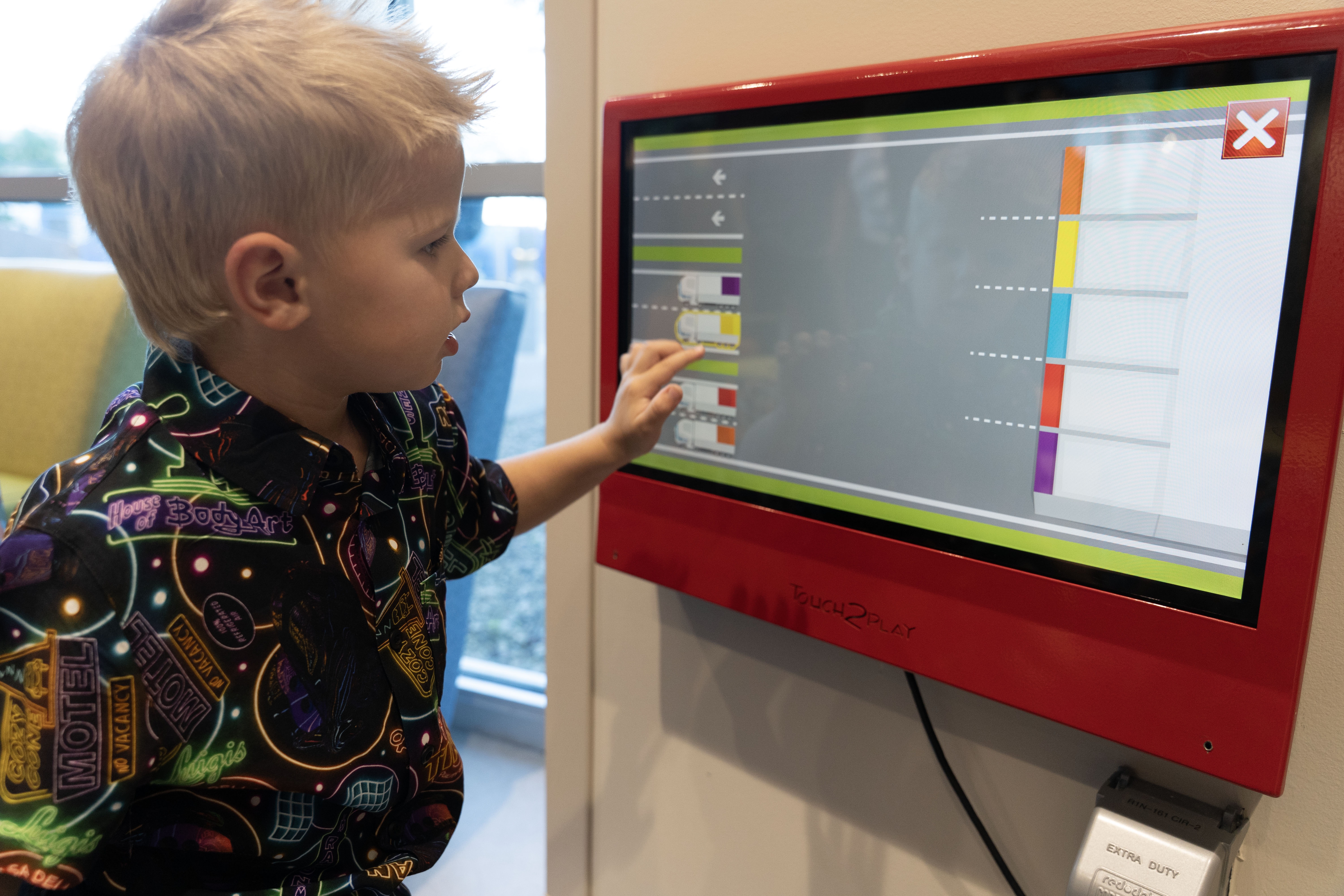 Ribbon cutting-child